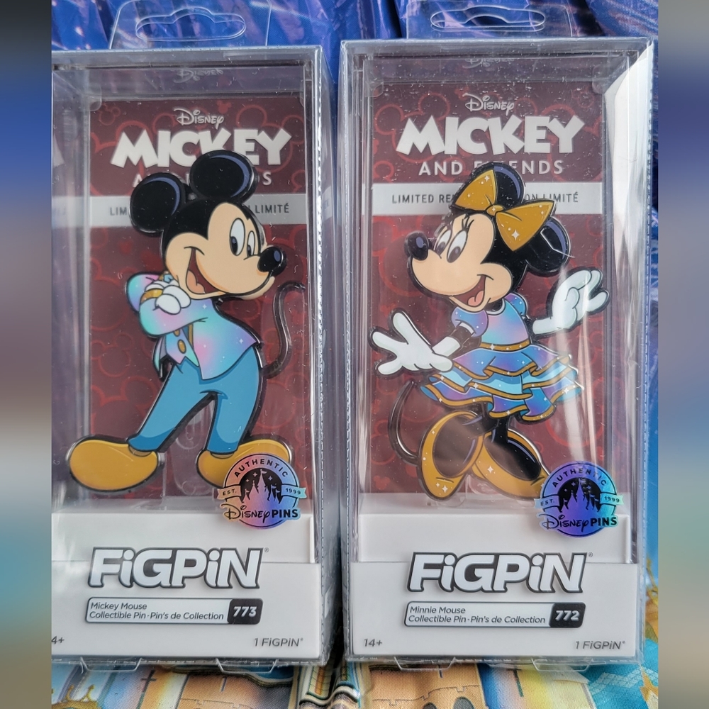 FiGPiN Disney Mickey and Minnie 50th anniversary 772/3 limited edition